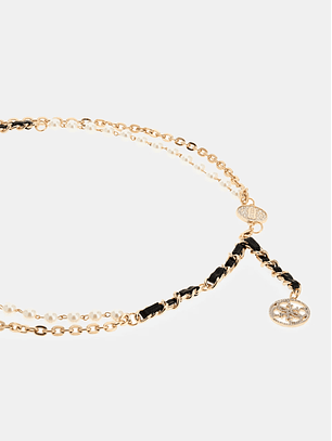 Cinto em Pérolas e Corrente - Guess