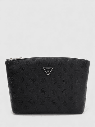 Necessaire Grande Logo Gravado Preto - Guess