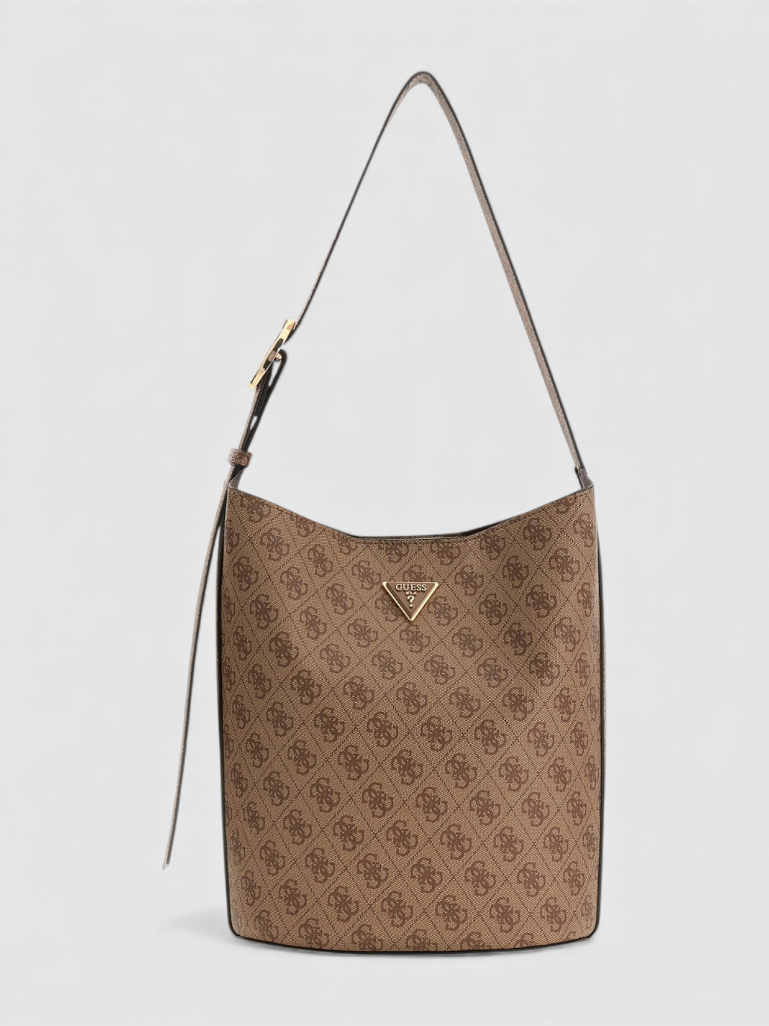 Mala Bucket de Ombro MERIDIAN II Logo Bege - Guess  1