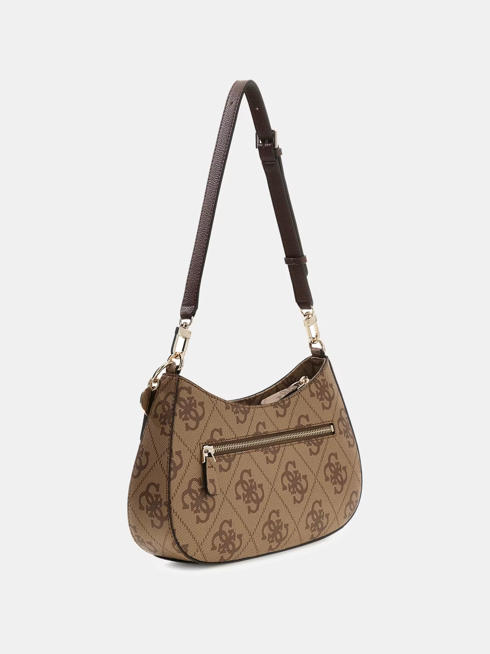 Mala de Ombro Baguette Logo Expandido Bege - Guess 2