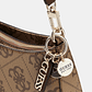Mala de Ombro Baguette Logo Expandido Bege - Guess - Miniatura 3