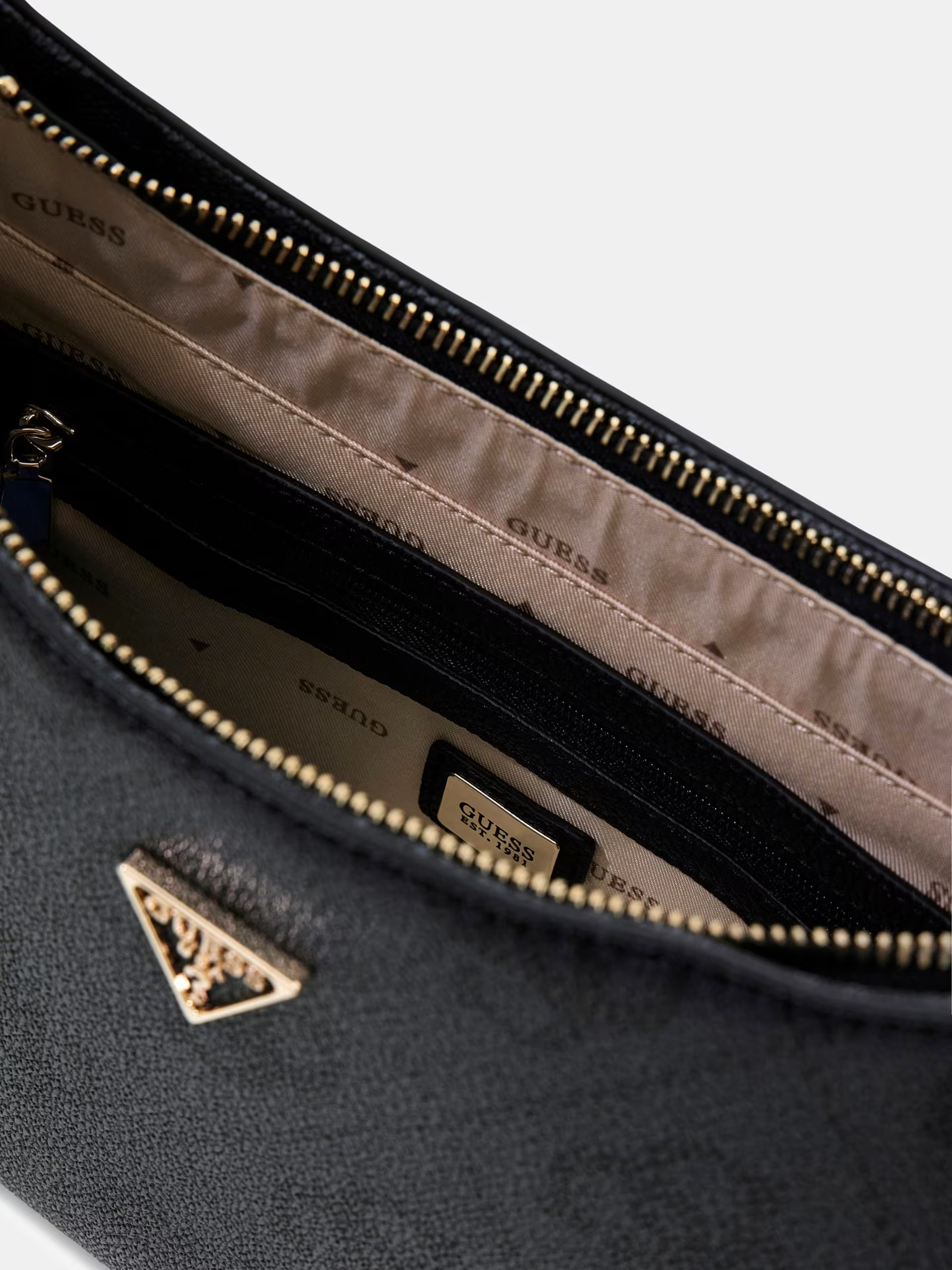 Mala de Ombro Baguette Logo Expandido Preto - Guess 3