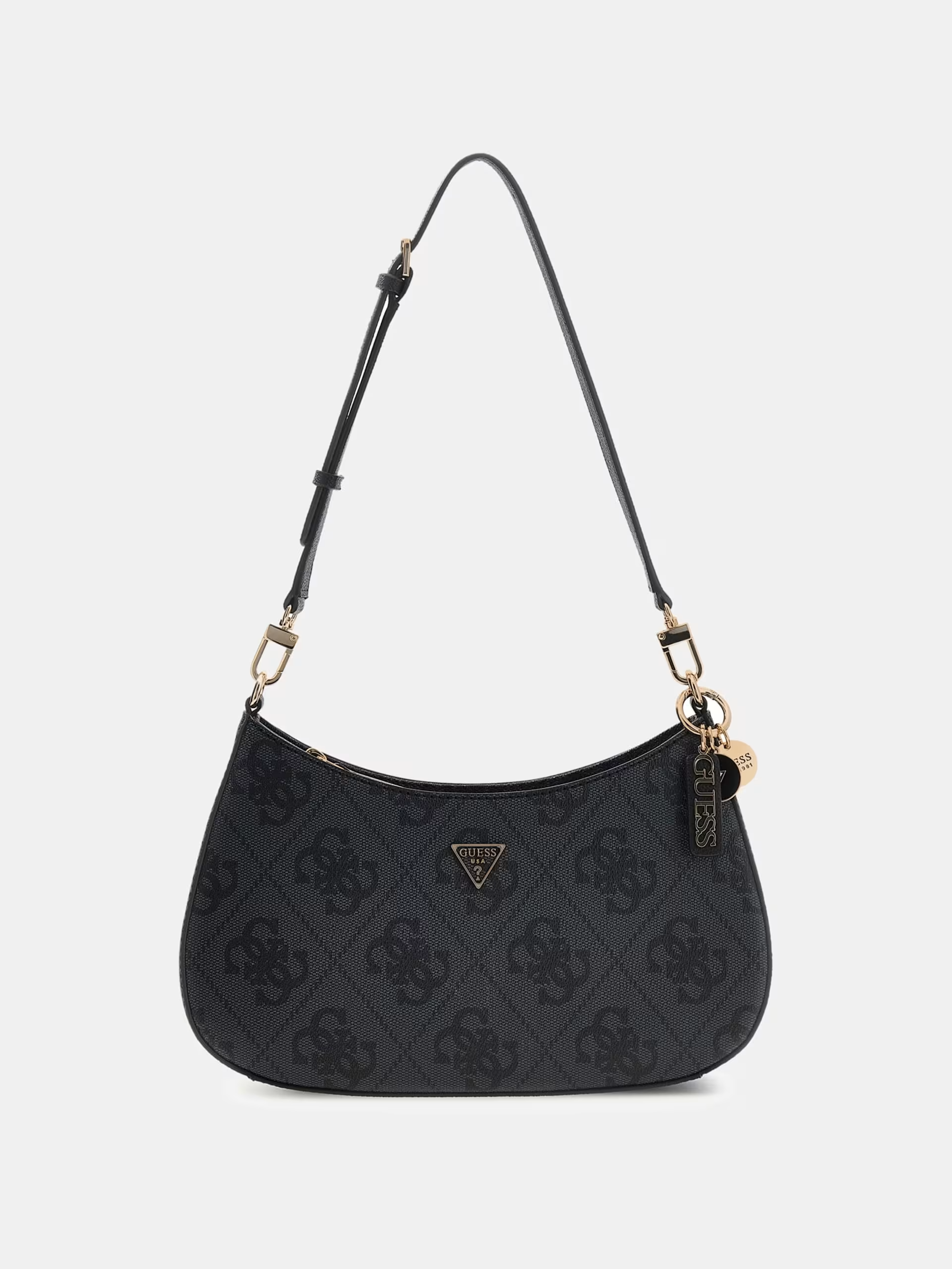 Mala de Ombro Baguette Logo Expandido Preto - Guess 1