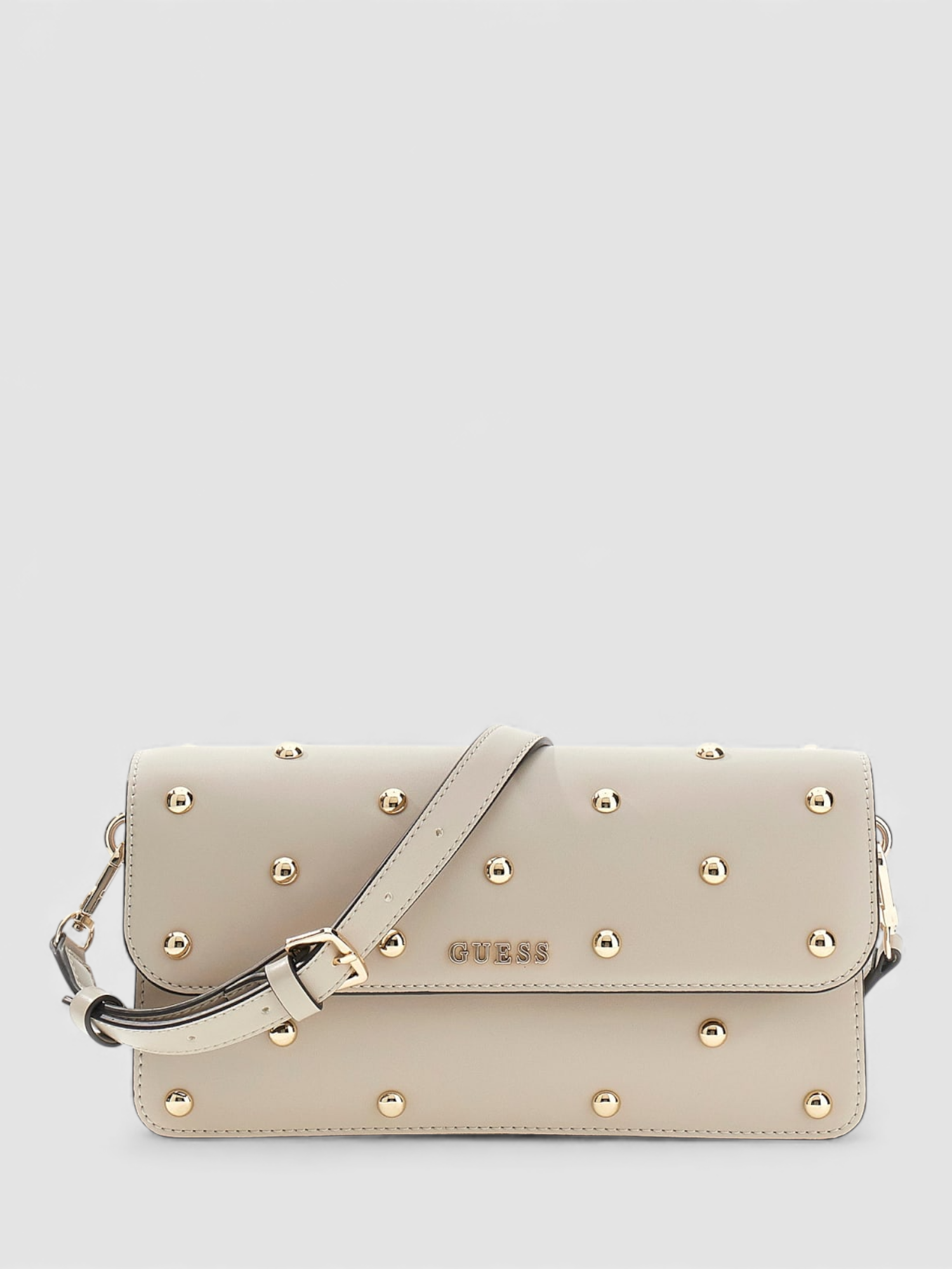 Mala de Ombro Retângular SADIE Creme - Guess  1