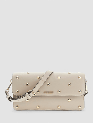 Mala de Ombro Retângular SADIE Creme - Guess 