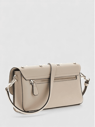 Mala de Ombro Retângular SADIE Creme - Guess 