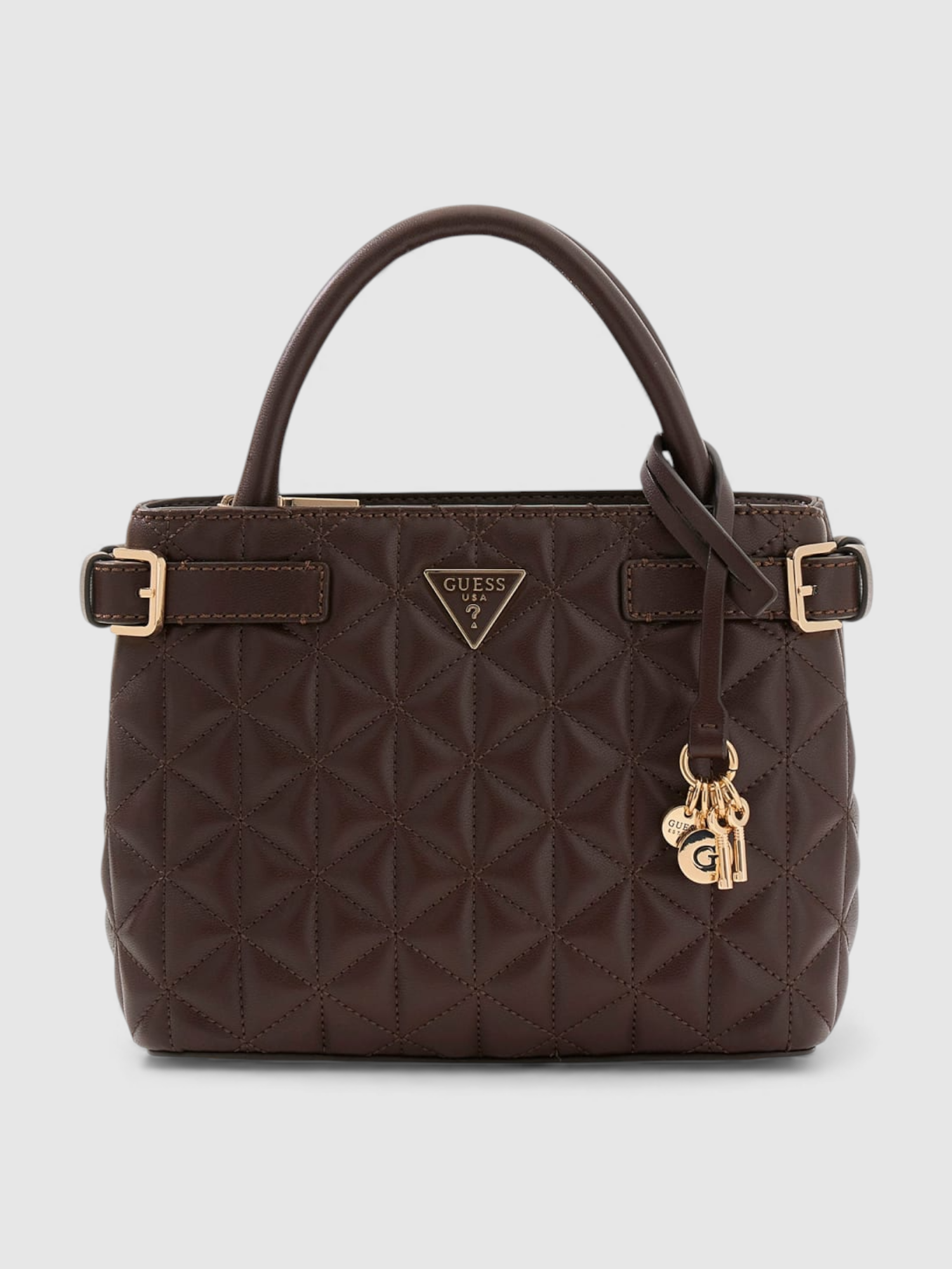 Mala de Mão Acolchoada PAISLEIGH Castanho - Guess 1