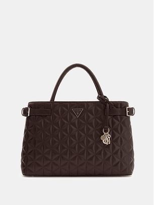 Mala de Mão Acolchoada PAISLEIGH Castanho - Guess 