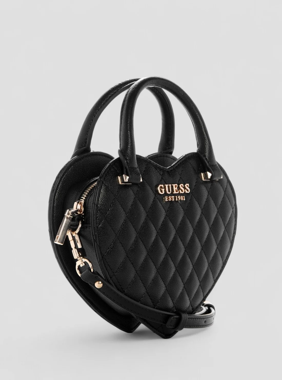 Crossbody Acolchoda ATABEY Coração Preto - Guess 2