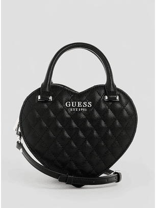 Crossbody Acolchoda ATABEY Coração Preto - Guess