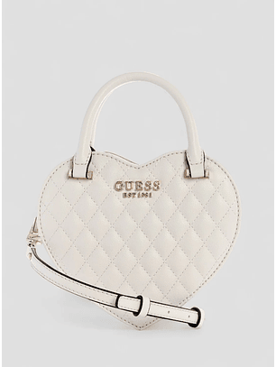 Crossbody Acolchoda ATABEY Coração Branco - Guess