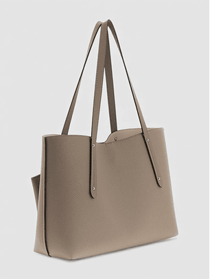 Mala de Mão de Ombro Reversivel BRENTON Taupe - Guess 