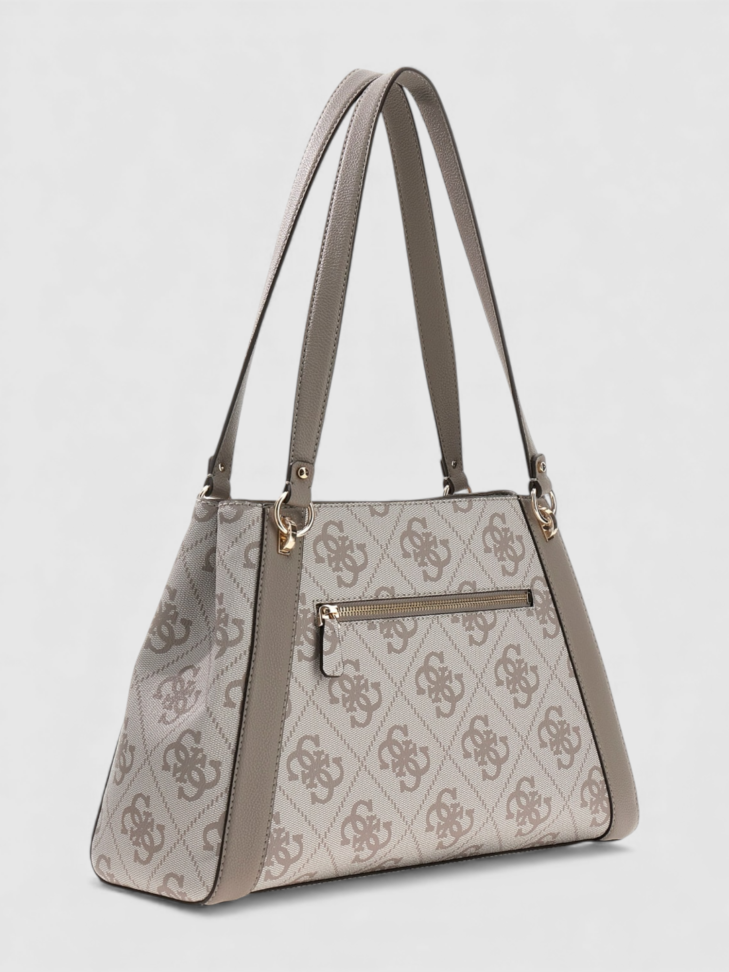 Mala de Ombro KARNILLA Logo Taupe - Guess  2