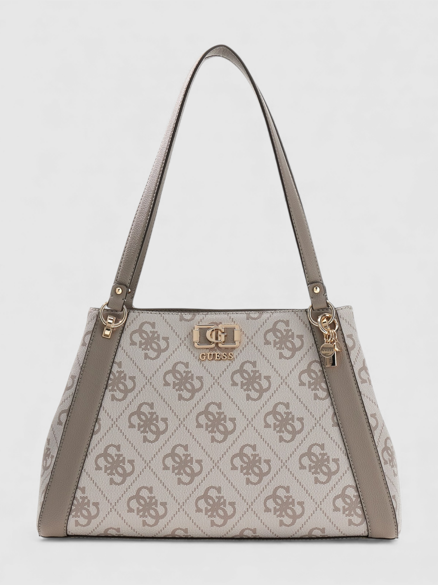 Mala de Ombro KARNILLA Logo Taupe - Guess  4