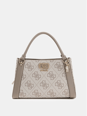 Mala de Mão Logo Expandido KARNILLA Taupe - Guess 