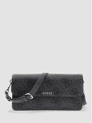 Mala de Ombro SADIE Logo Expandido Preto - Guess 