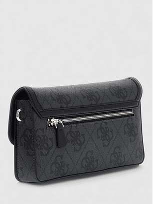 Mala de Ombro SADIE Logo Expandido Preto - Guess 