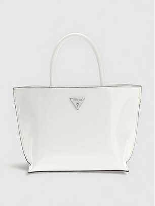 Mala de Mão ARNELA em Verniz Branco - Guess