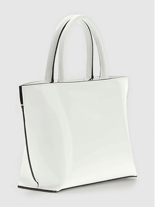 Mala de Mão ARNELA em Verniz Branco - Guess