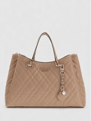 Mala de Mão Logo Laminado ISEMAY Bege - Guess