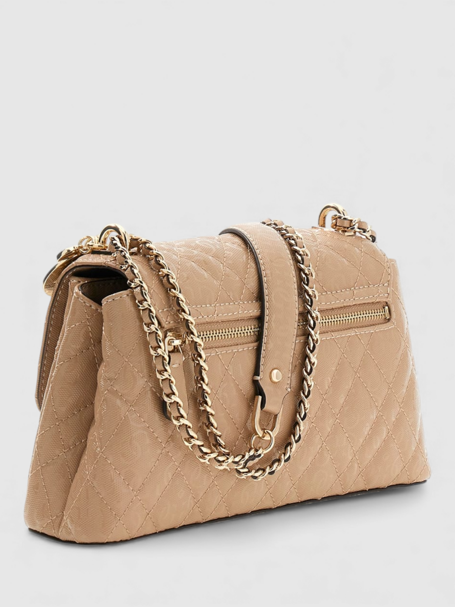 Crossbody Logo Laminado ISEMAY Bege - Guess 2