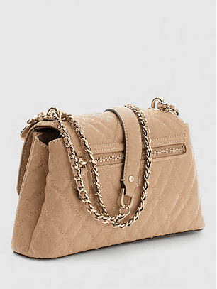 Crossbody Logo Laminado ISEMAY Bege - Guess