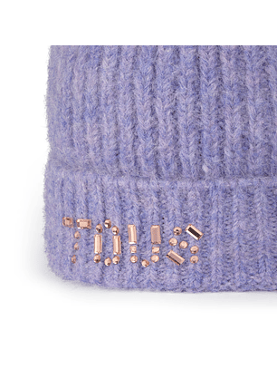 Gorro Crystal com Strass Lilás - Tous