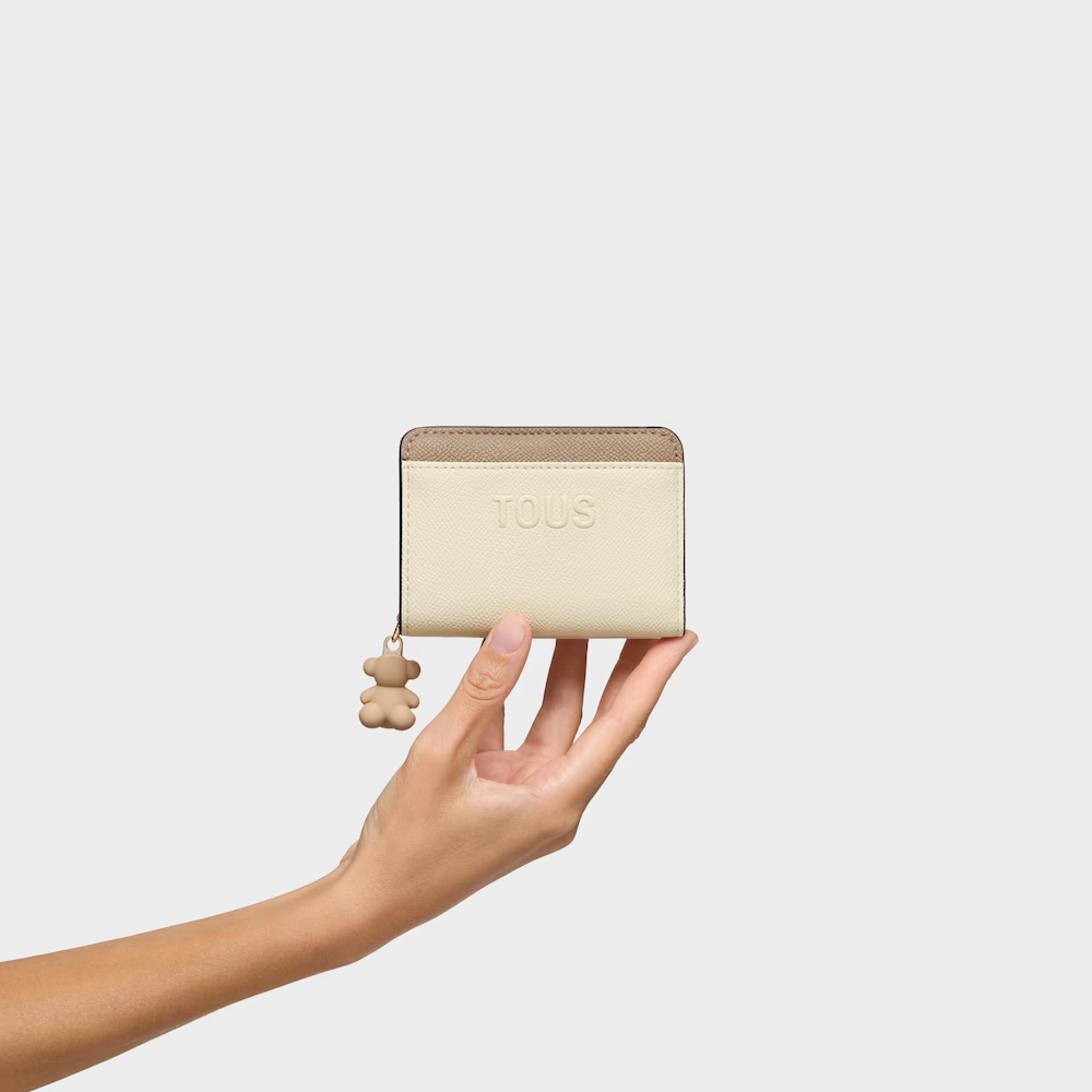 Carteira Dupla Audree Bege e Branco - Tous 4