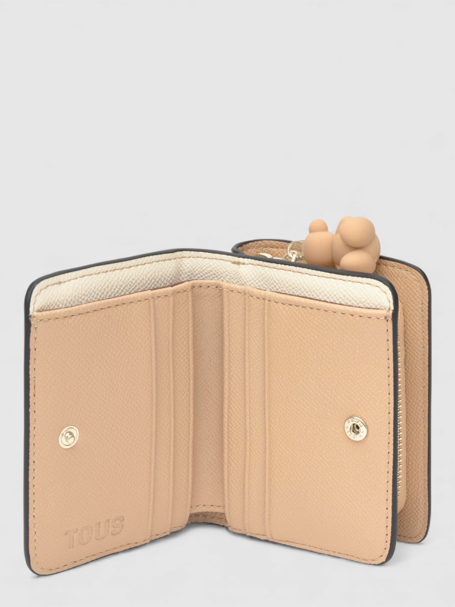 Carteira Dupla Audree Bege e Branco - Tous 2