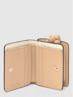 Carteira Dupla Audree Bege e Branco - Tous
