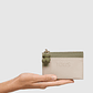 Carteira Audree saffiano Taupe / Verde - Tous  - thumbnail 2