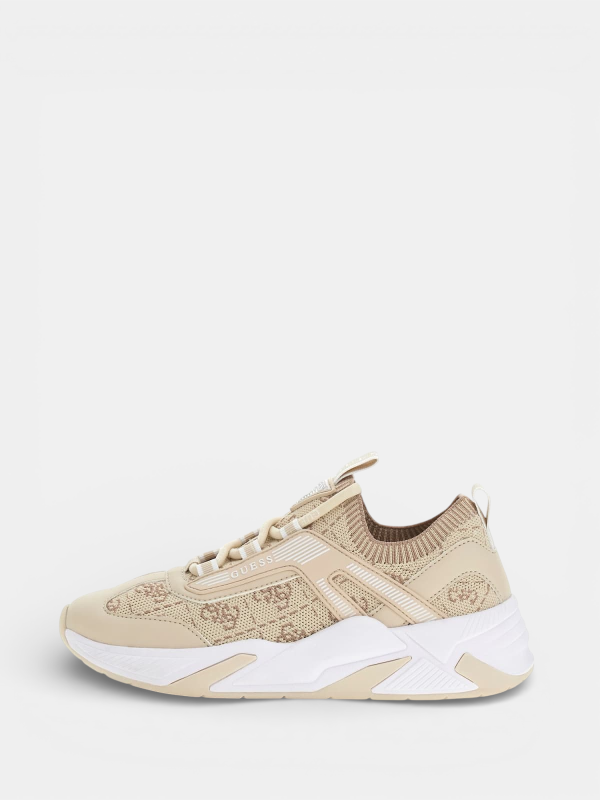 Ténis Meia GENGA Logo Bege - Guess 1