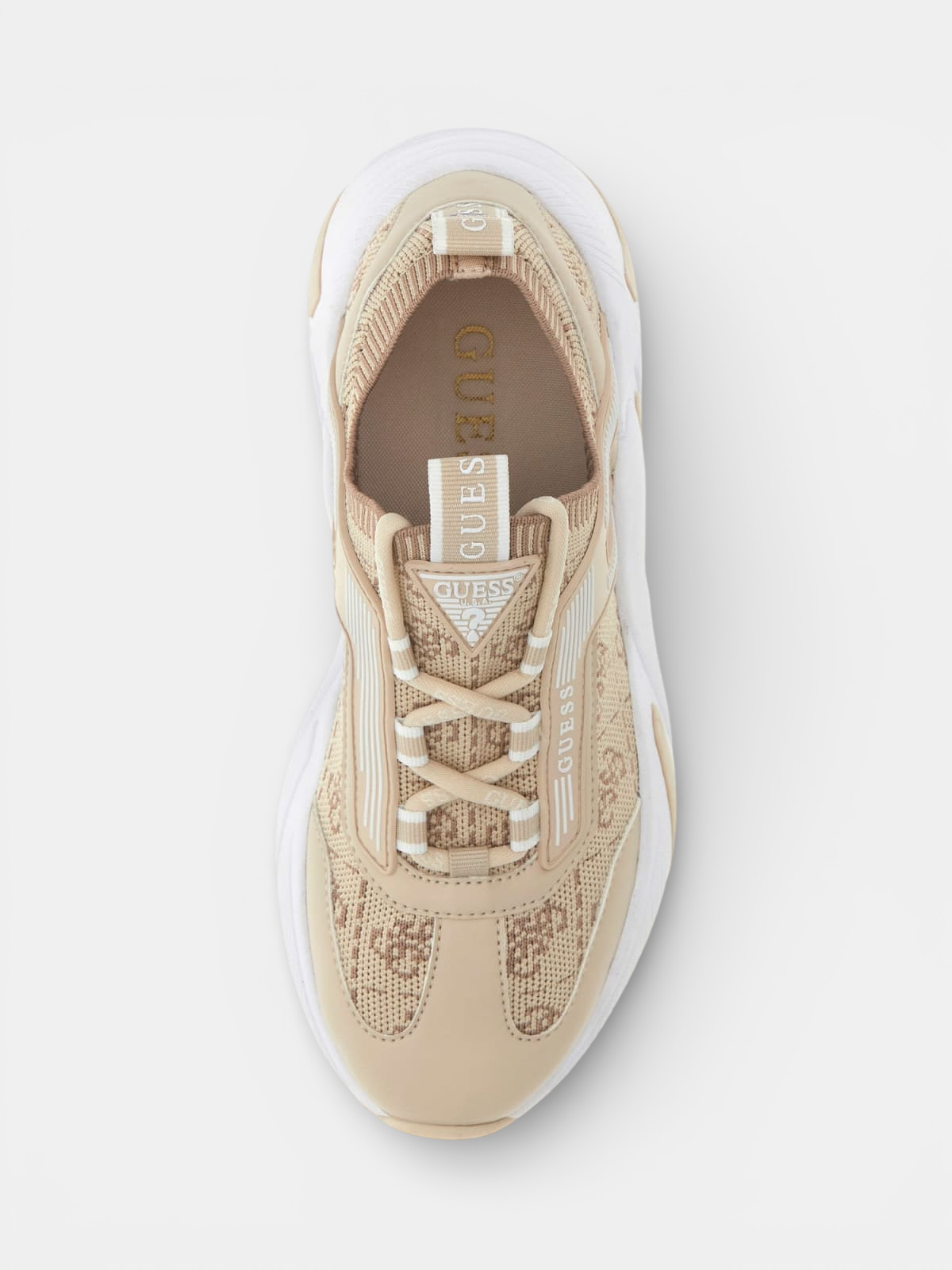 Ténis Meia GENGA Logo Bege - Guess 4