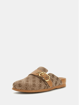 Mule Sabot Logo Bege - Guess 