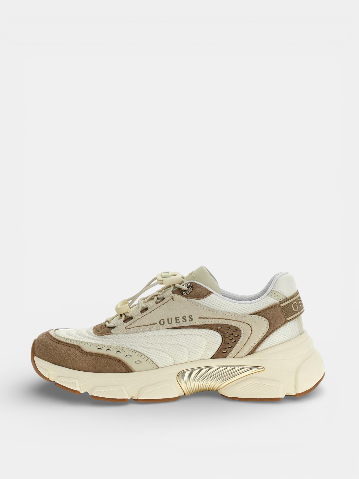 Ténis IMERI Taupe e Branco - Guess  1