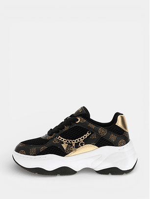 Ténis com Corrente Harpaa Preto - Guess