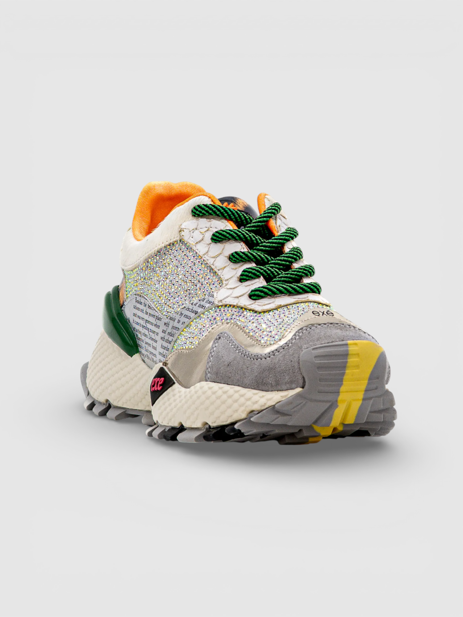 Ténis 8830-1 Prata e Laranja - EXÉ 5