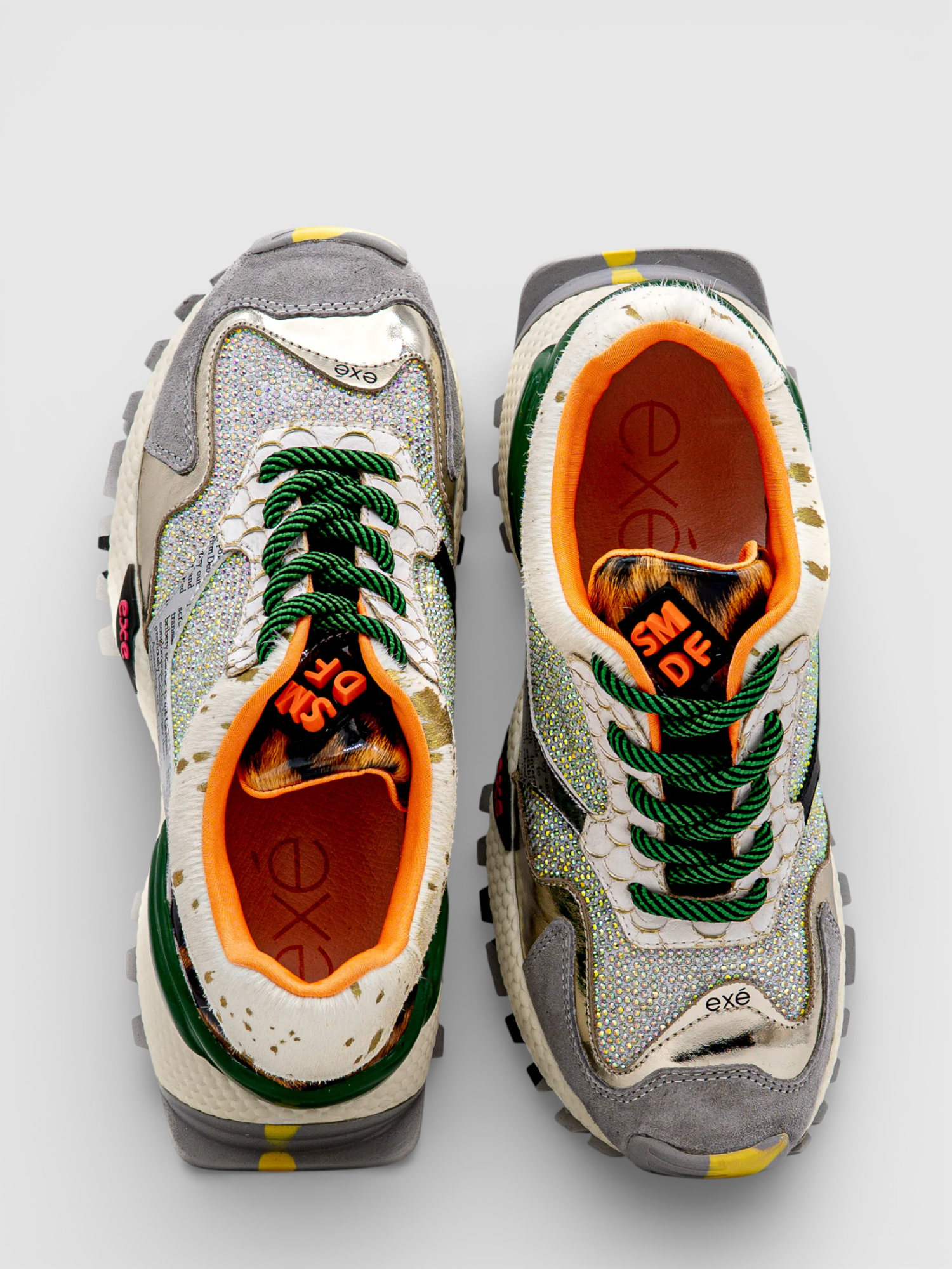 Ténis 8830-1 Prata e Laranja - EXÉ 2