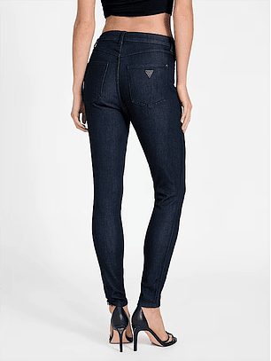 Calças Skinny Suaves Ganga Escura - Guess 