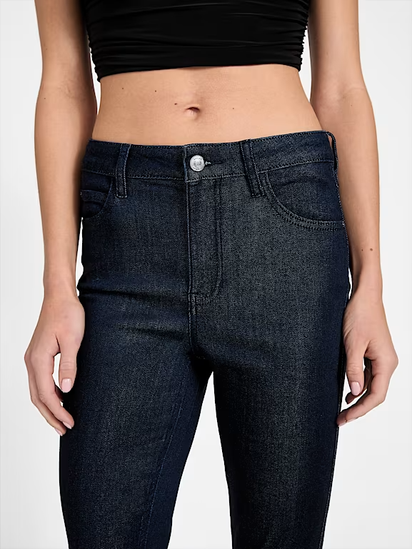 Calças Skinny Suaves Ganga Escura - Guess  4