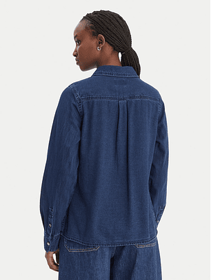 Camisa em Ganga MONIQUE Bolso em Strass - Guess 