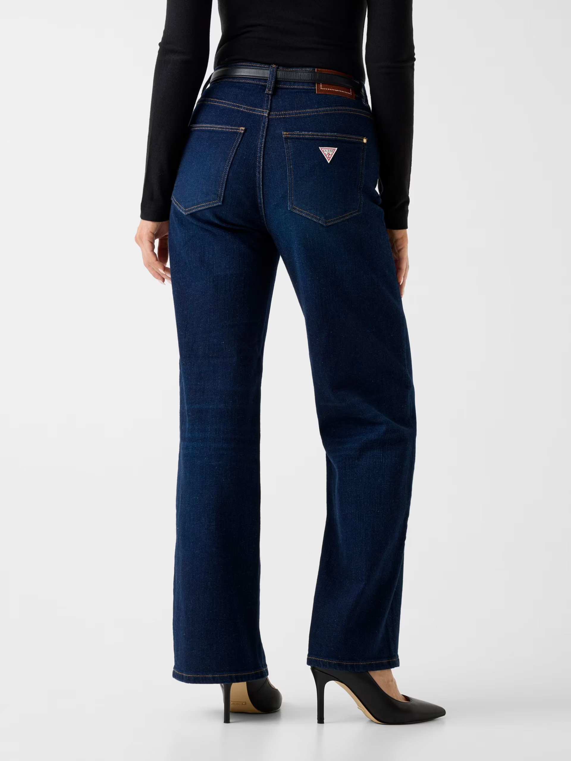 Calças Wide Leg Ganga Escura - Guess 3