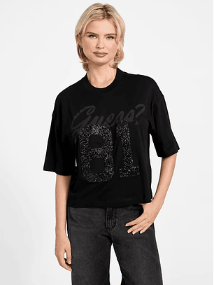 T-shirt Solta 81 Preto - Guess 