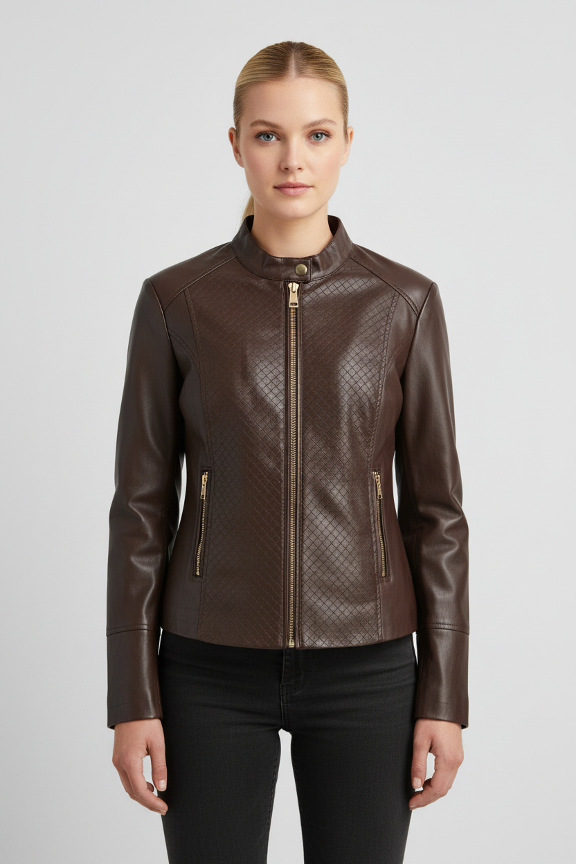 Casaco Biker CLAUDINE Castanho - Guess 2