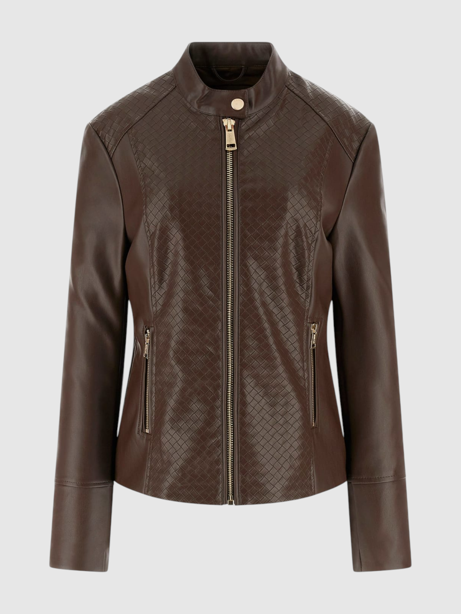 Casaco Biker CLAUDINE Castanho - Guess 5