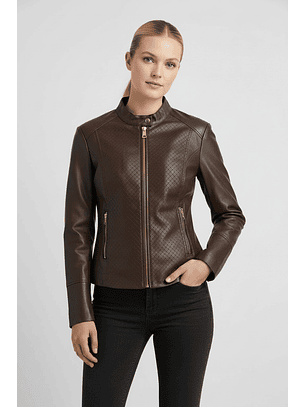 Casaco Biker CLAUDINE Castanho - Guess