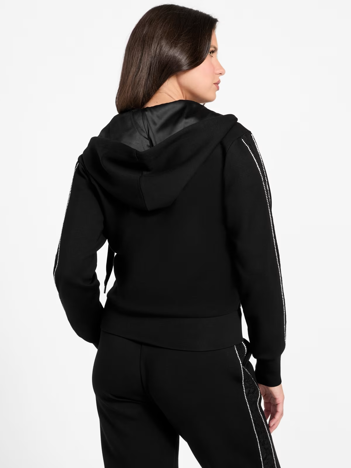 Casaco Desportivo com Strass Preto - Guess 3