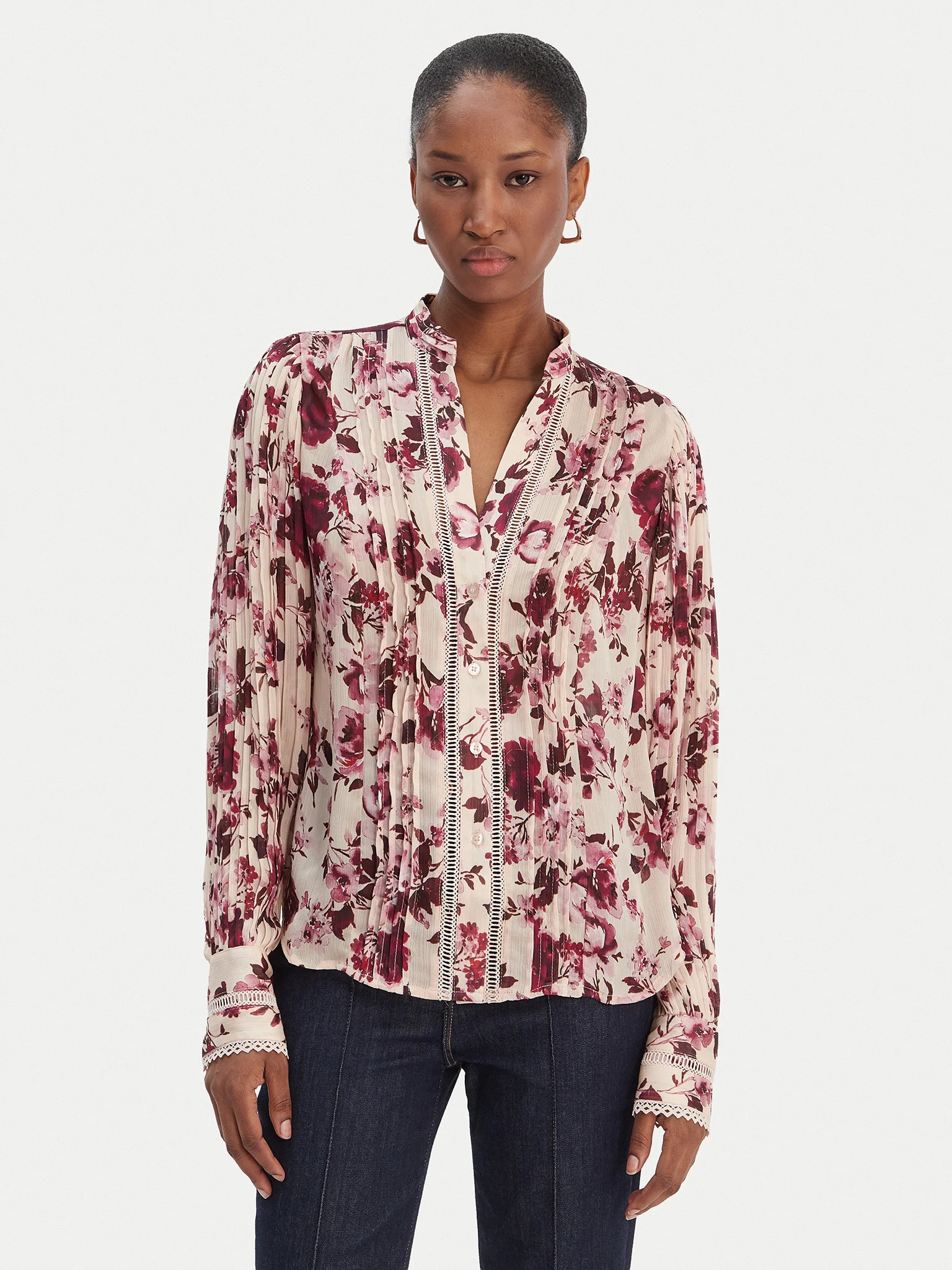 Blusa Floral JOSETTE Rosa  - Guess  1