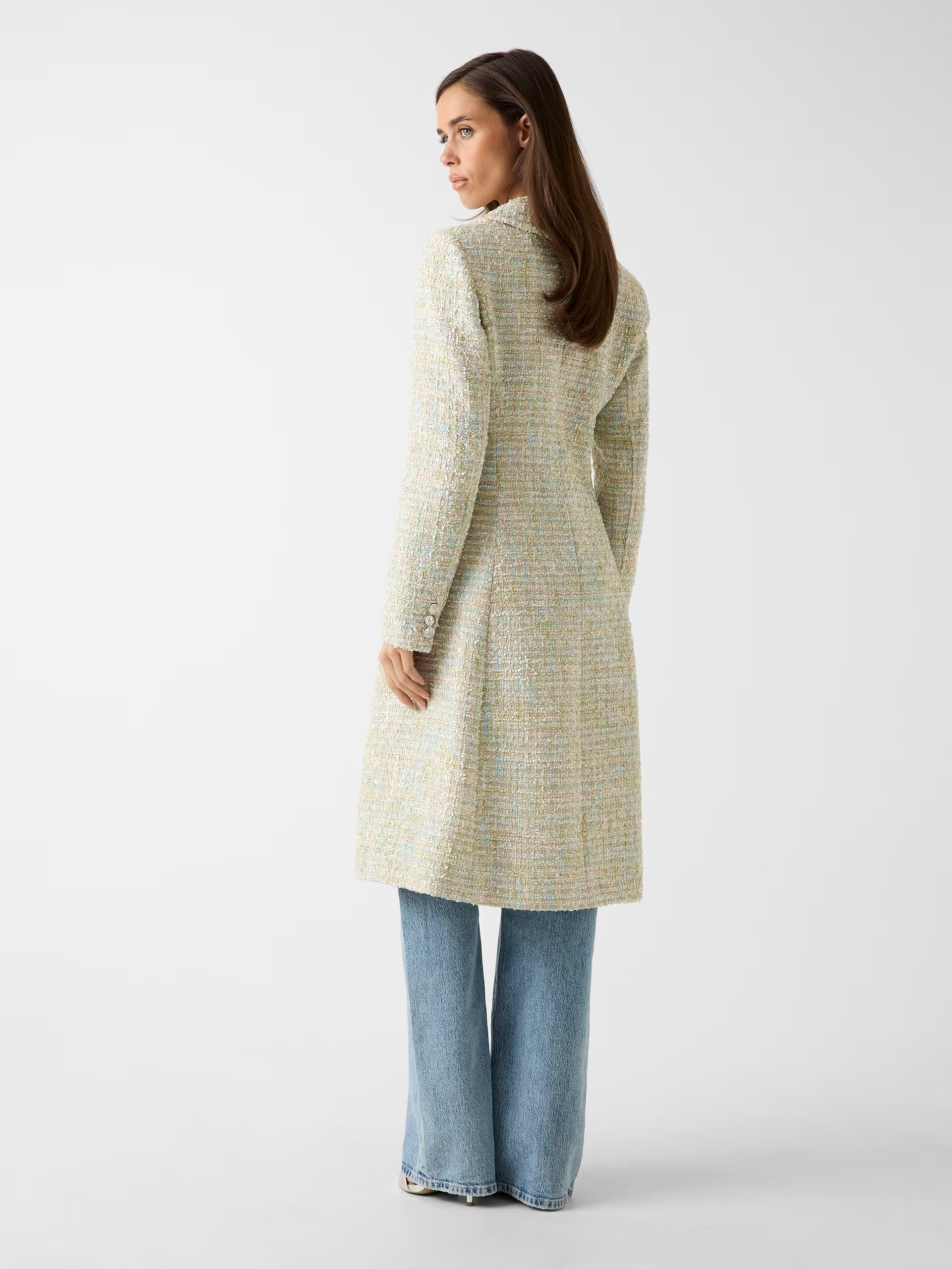 Casaco ODILE em Tweed Verde Menta - Guess 4