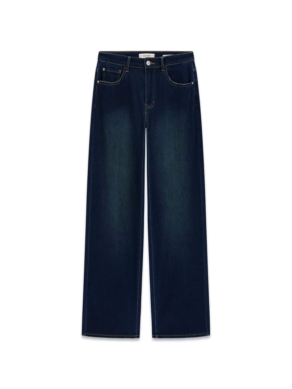 Calça Perna Larga Ganga Escura - Guess 5